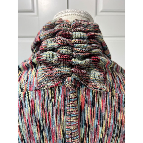 Anthropologie Stacia Open Front Cardigan Sweater Boho Colorful Knit Medium - Picture 3 of 10